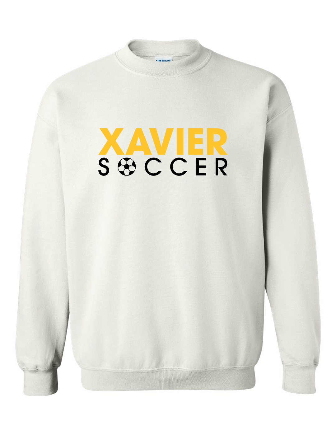 Xavier University Soccer Crewneck Sweatshirt Xavier University White Mens Small - Third Coast Soccer