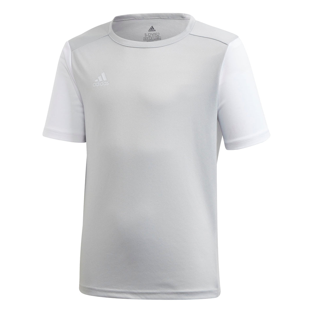 adidas Youth Estro 19 Jersey - Light Grey/White Jerseys   - Third Coast Soccer