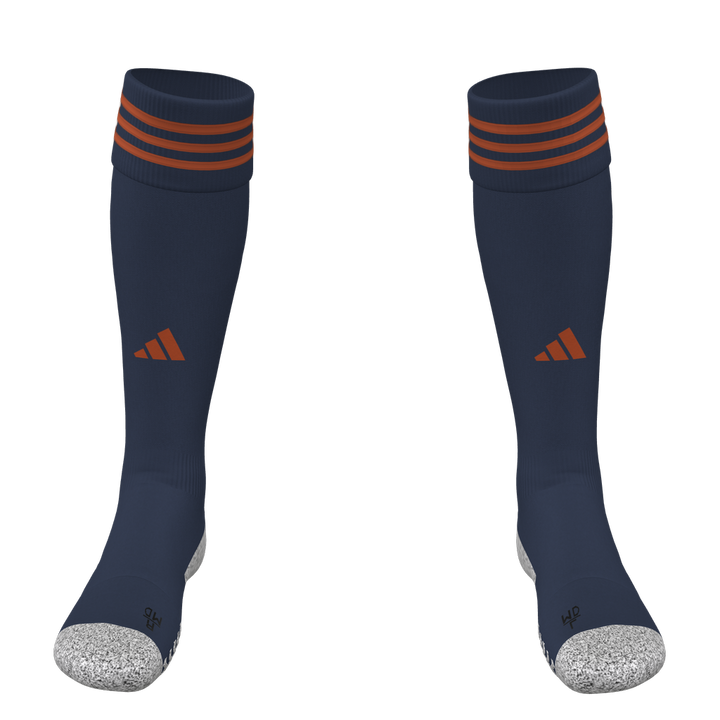 adidas Adi Sock 23 Custom Sock Socks Navy/Orange Small - Third Coast Soccer