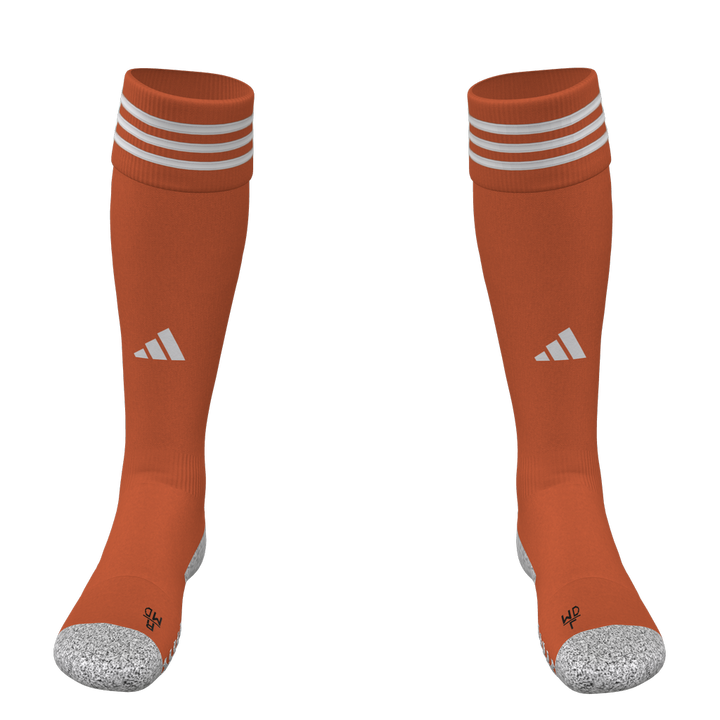 adidas Adi Sock 23 Custom Sock Socks Orange/White Small - Third Coast Soccer
