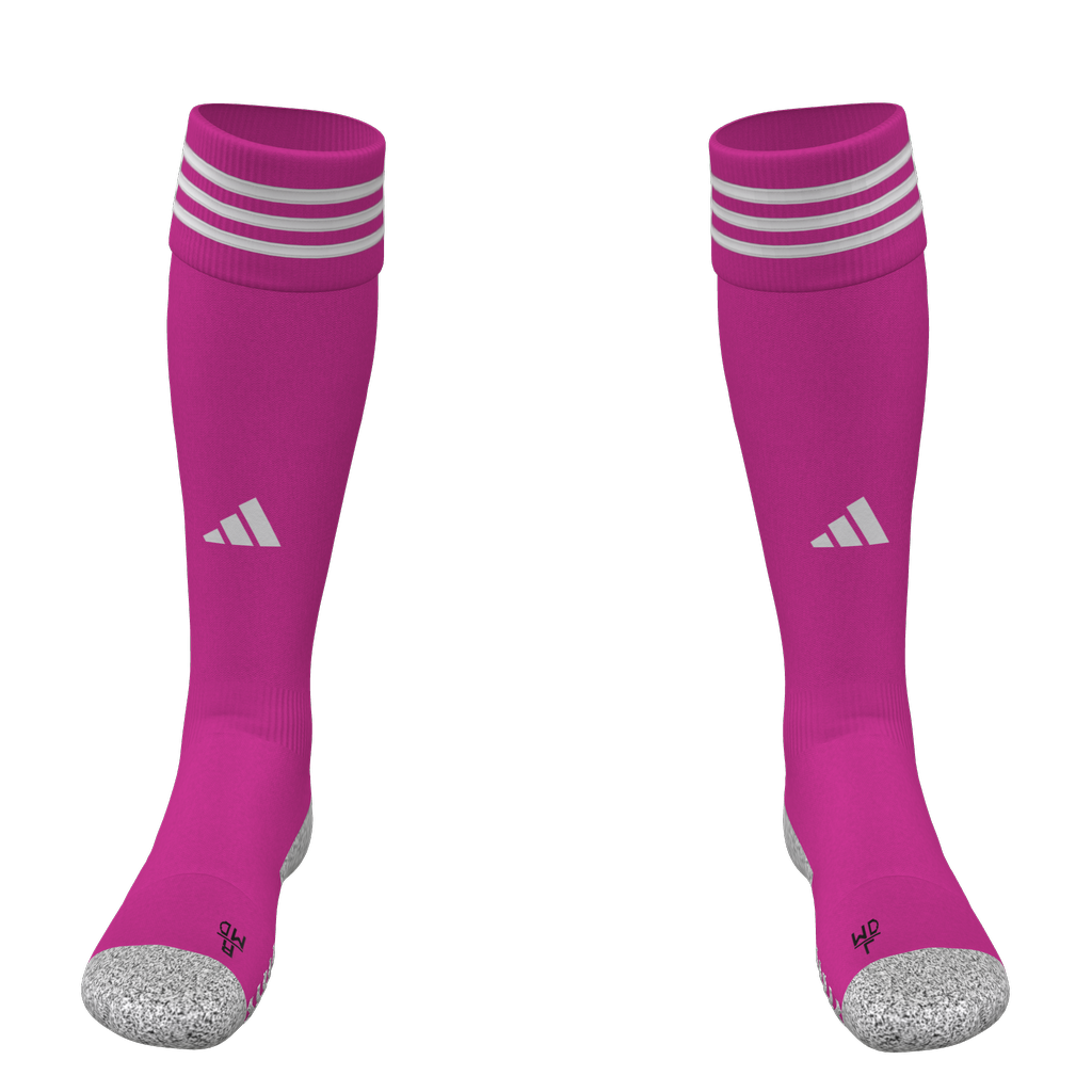 adidas Adi Sock 23 Custom Sock Socks Pink/White Small - Third Coast Soccer