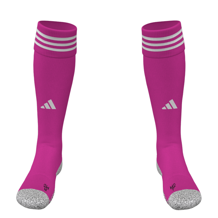 adidas Adi Sock 23 Custom Sock Socks Pink/White Small - Third Coast Soccer