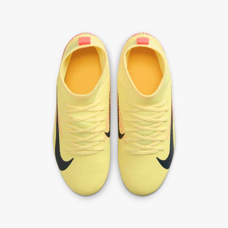 Nike Junior Mercurial Superfly 10 Club Kylian Mbappe FG - Orange/Navy Youth Footwear   - Third Coast Soccer