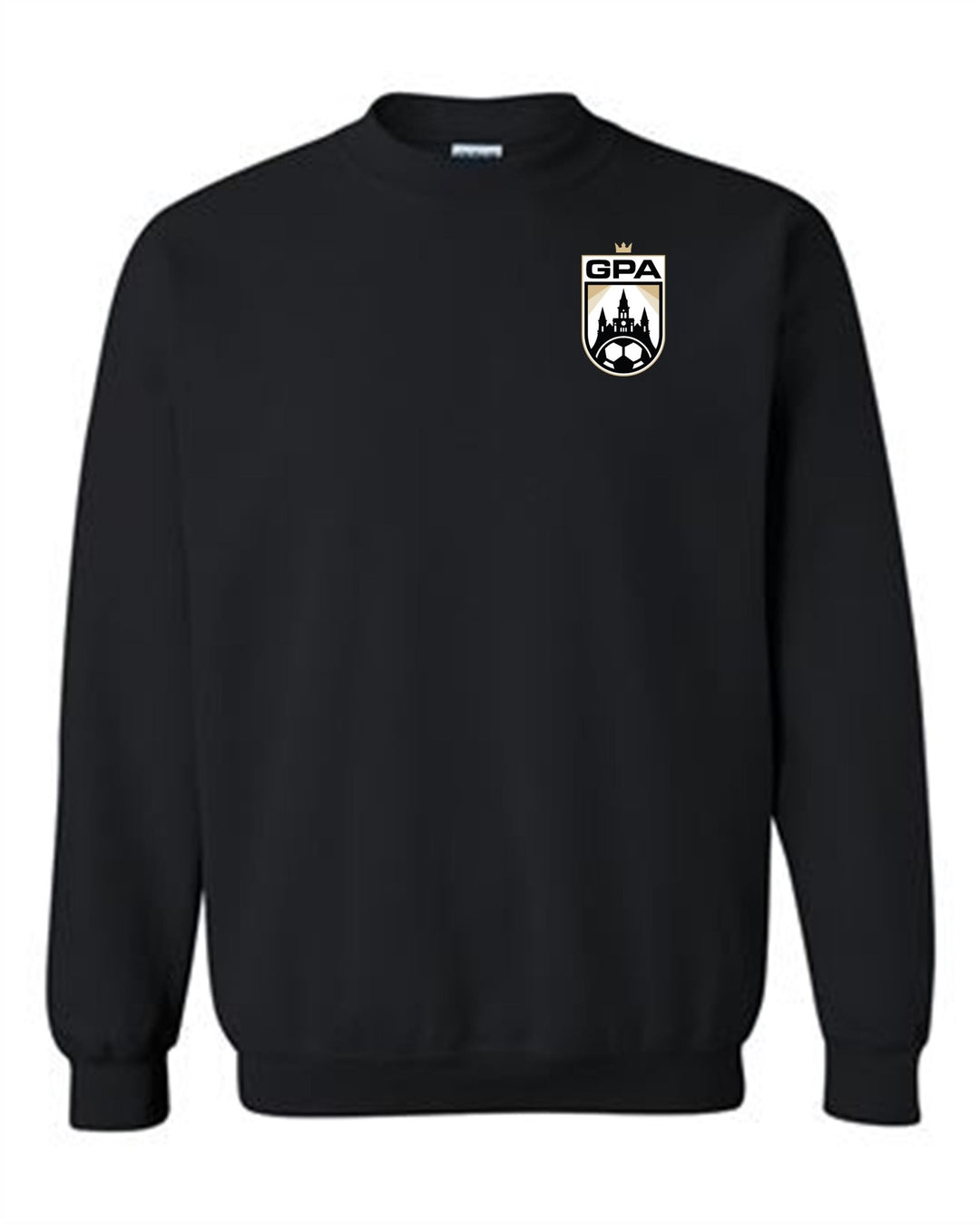 GPA Logo Crewneck Sweatshirt GPA Spiritwear Black Youth Small - Third Coast Soccer