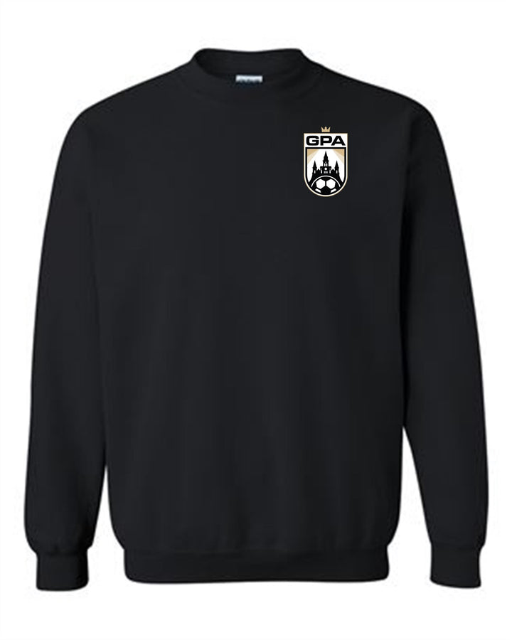 GPA Logo Crewneck Sweatshirt GPA Spiritwear Black Youth Small - Third Coast Soccer