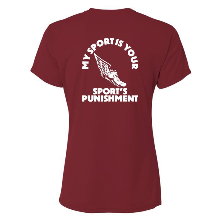 A4 Women's Northlake Cross Country Shirt - Maroon NCS Cross Country   - Third Coast Soccer