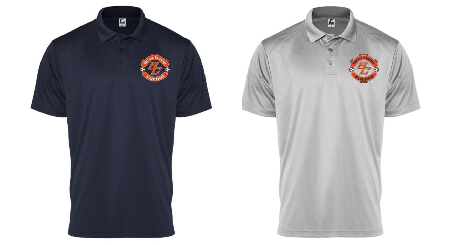 Badger Beau Chene HS Polo - Navy and Silver BCHS 24   - Third Coast Soccer