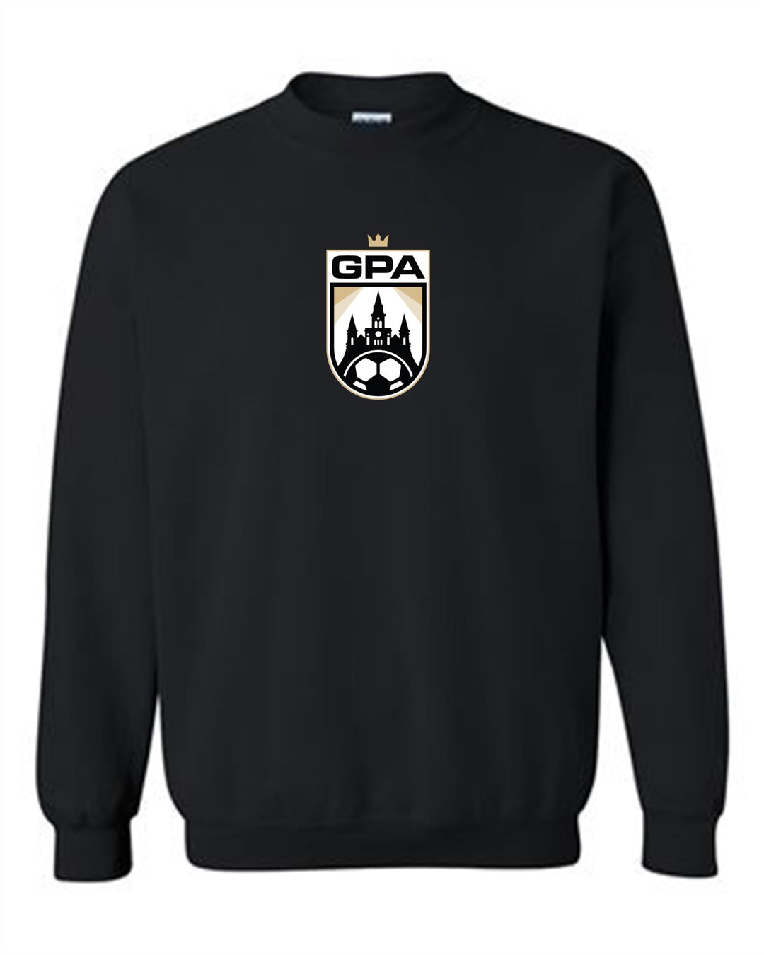 GPA Logo Crewneck Sweatshirt GPA Spiritwear Black Youth Small - Third Coast Soccer