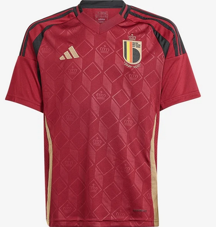 adidas Youth Belgium Home Jersey 2024 International Replica   - Third Coast Soccer