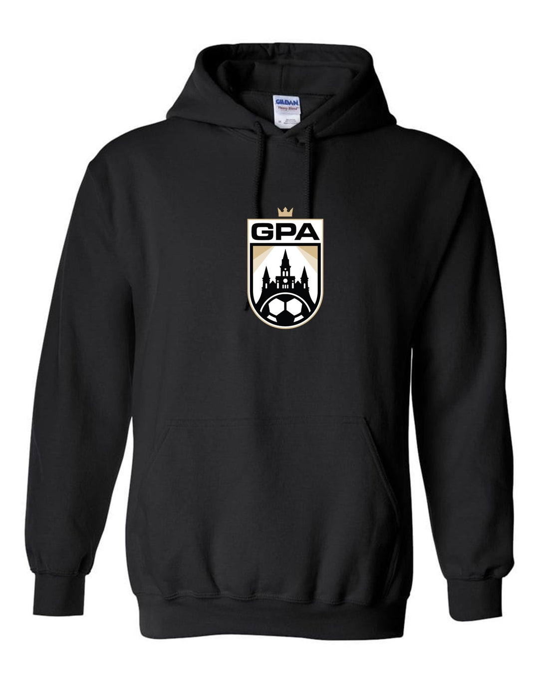 GPA Logo Hooded Sweatshirt GPA Spiritwear Black Youth Small - Third Coast Soccer