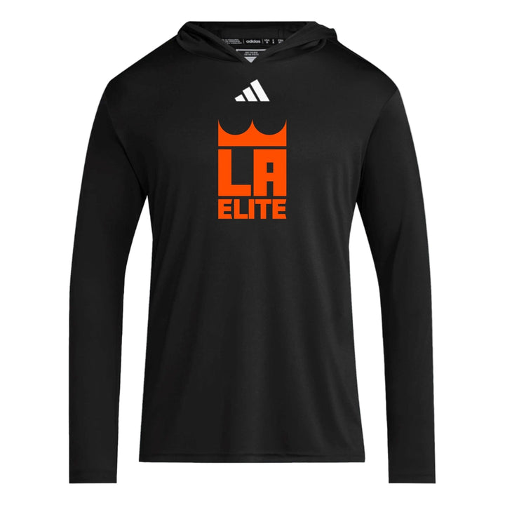 adidas Louisiana Elite Crown D4T LS Hoody Louisiana Elite Spiritwear Black/White Mens Small - Third Coast Soccer