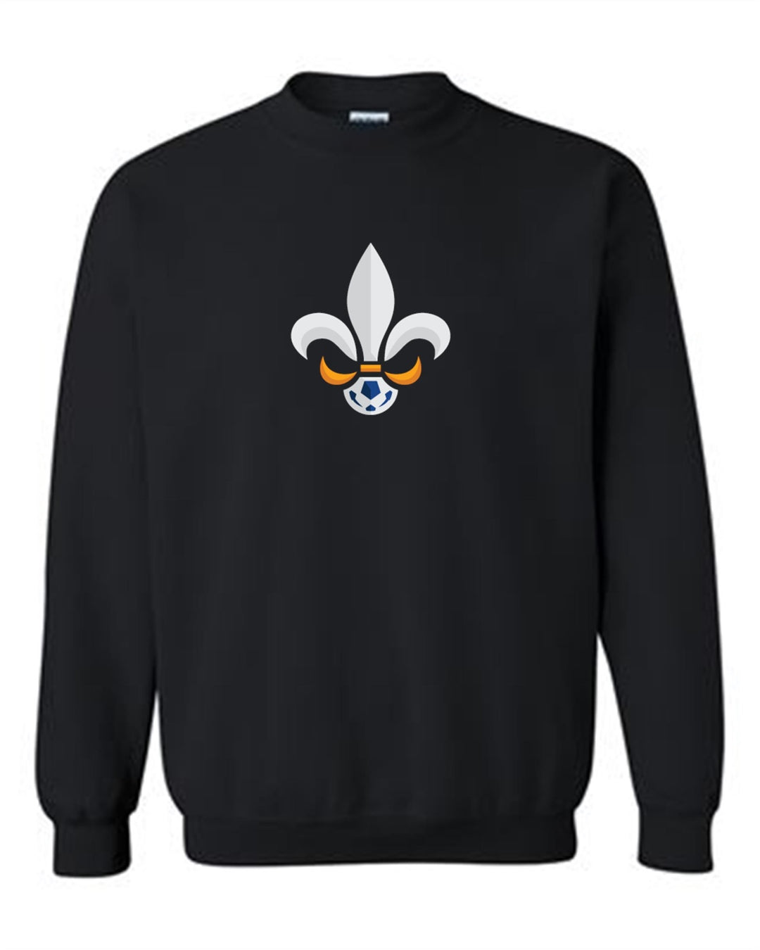 Louisiana Select Logo Crew Neck Sweatshirt LA ODP Spiritwear Black Youth Small - Third Coast Soccer