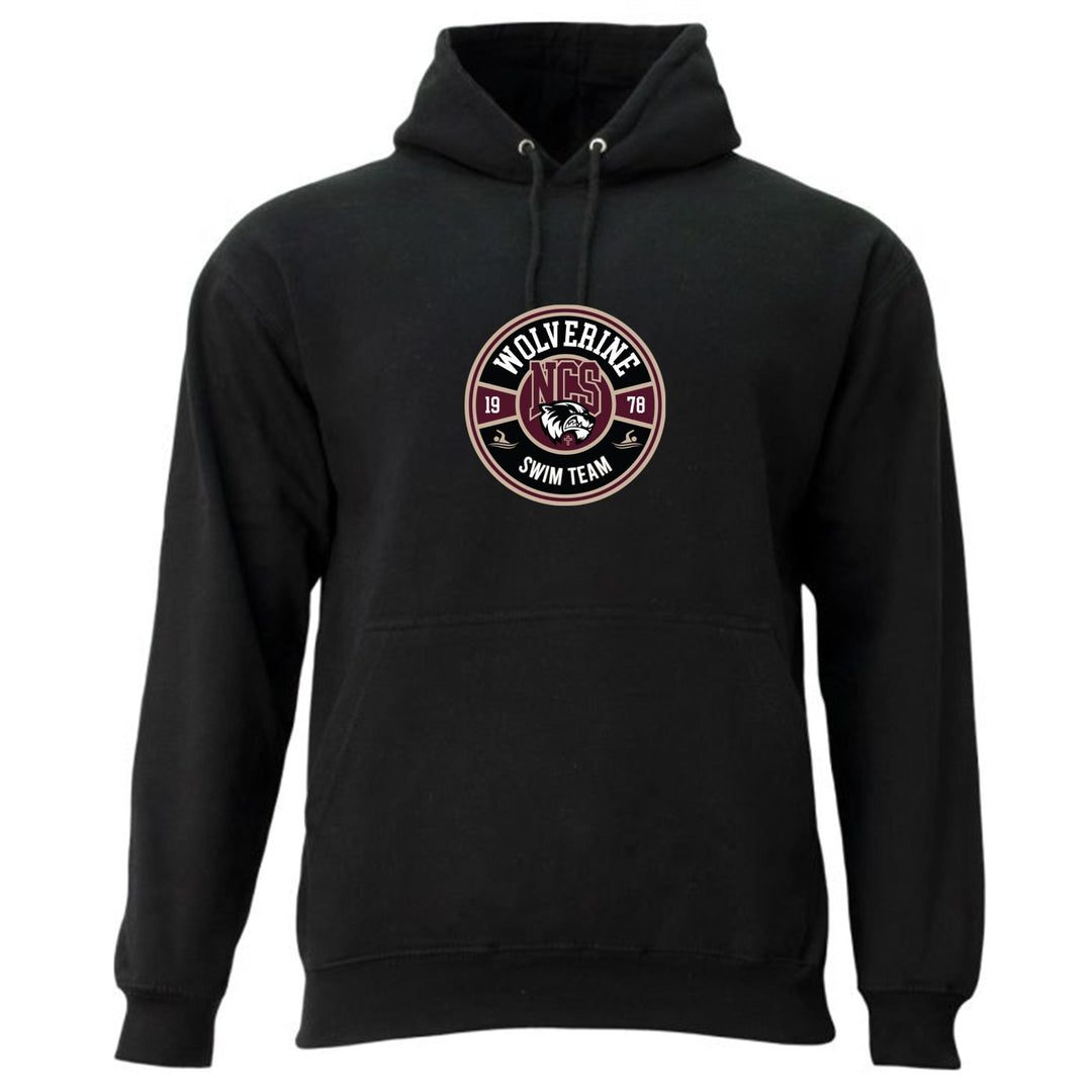 A4 NCS Swimming Legend Fleece Hoodie - Black NCS Swimmimg   - Third Coast Soccer