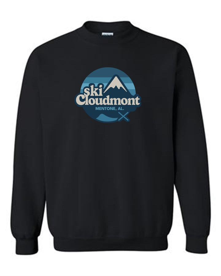 Ski Cloudmont Crewneck Sweatshirt Ski Cloudmont Black Youth Small - Third Coast Soccer