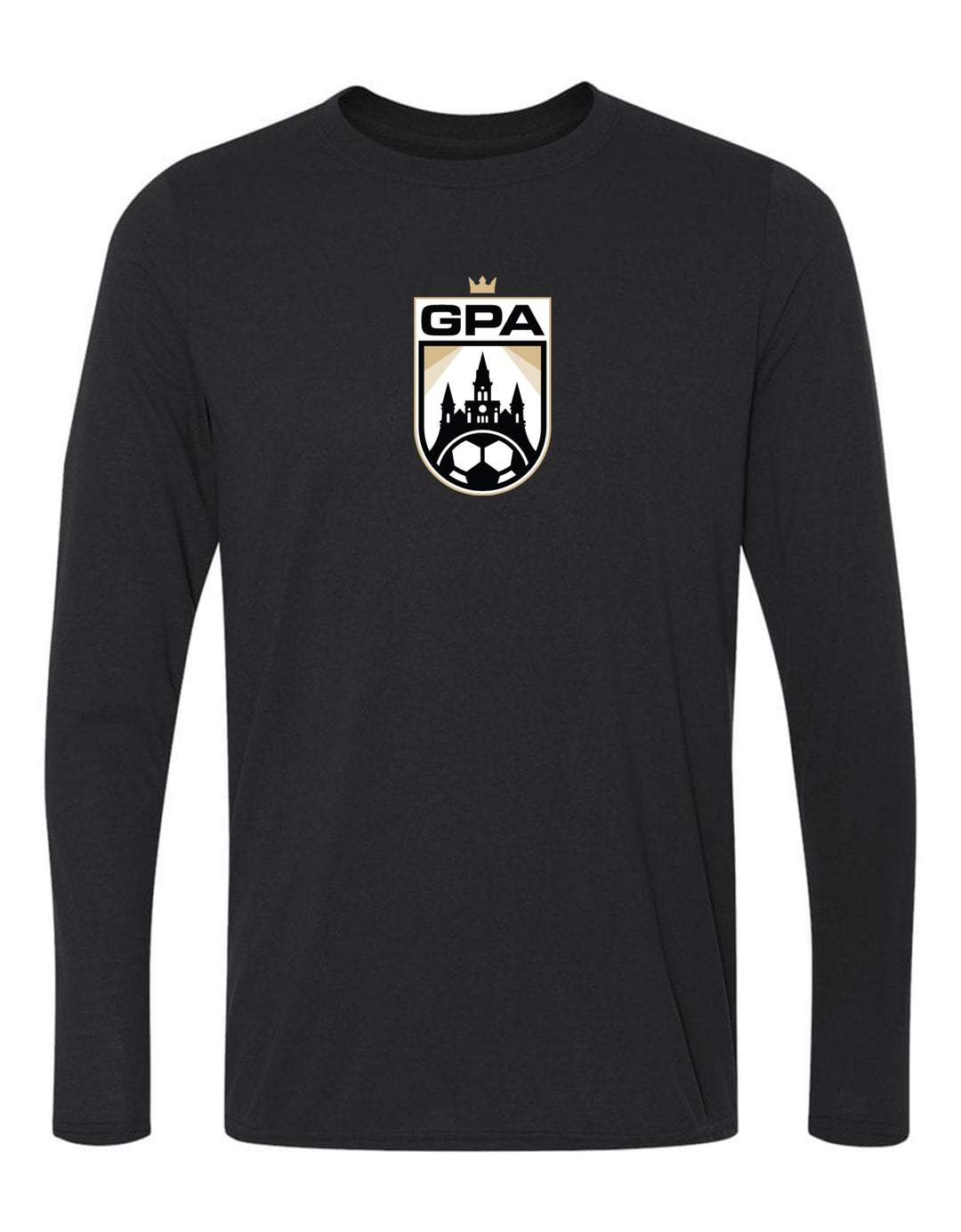 GPA Long-Sleeve T-Shirt GPA Spiritwear Black Mens Small - Third Coast Soccer