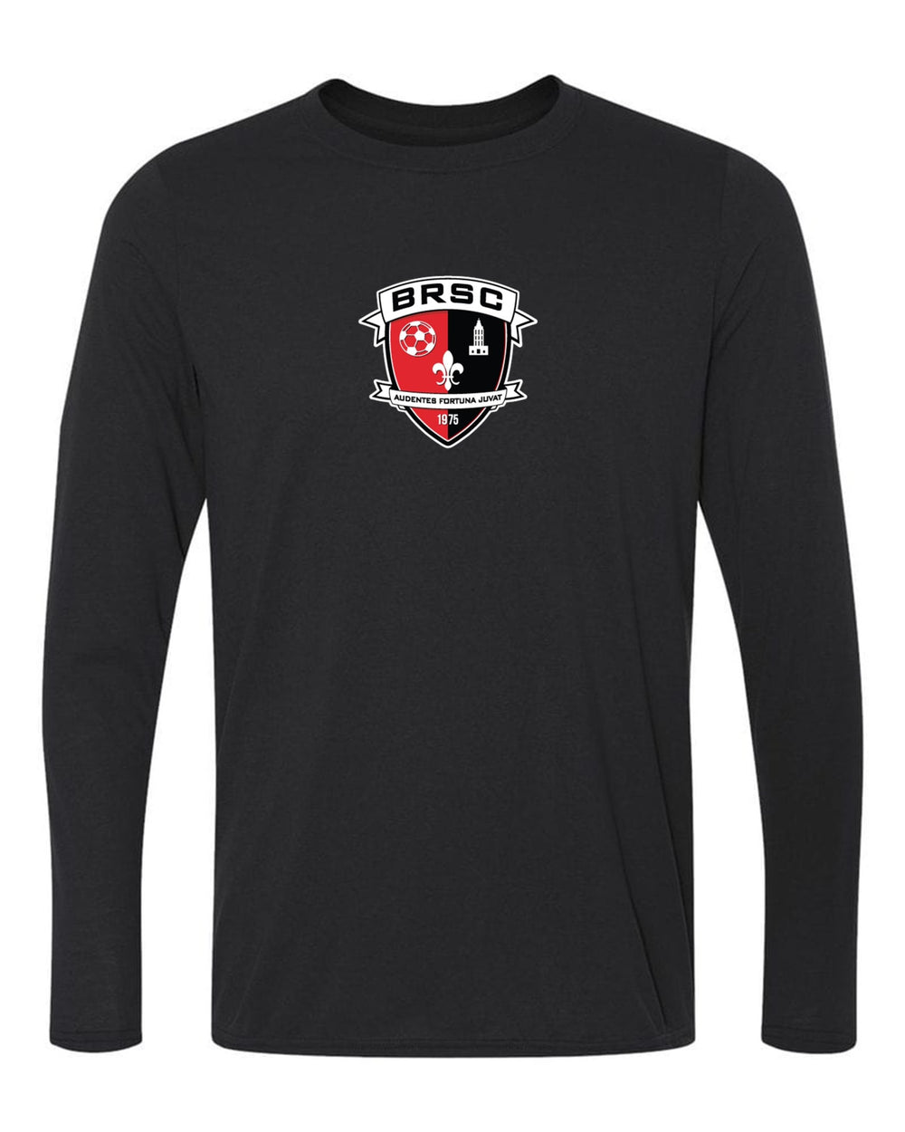 BRSC Long-Sleeve Shield T-Shirt BRSC Spiritwear Black Youth XSmall - Third Coast Soccer