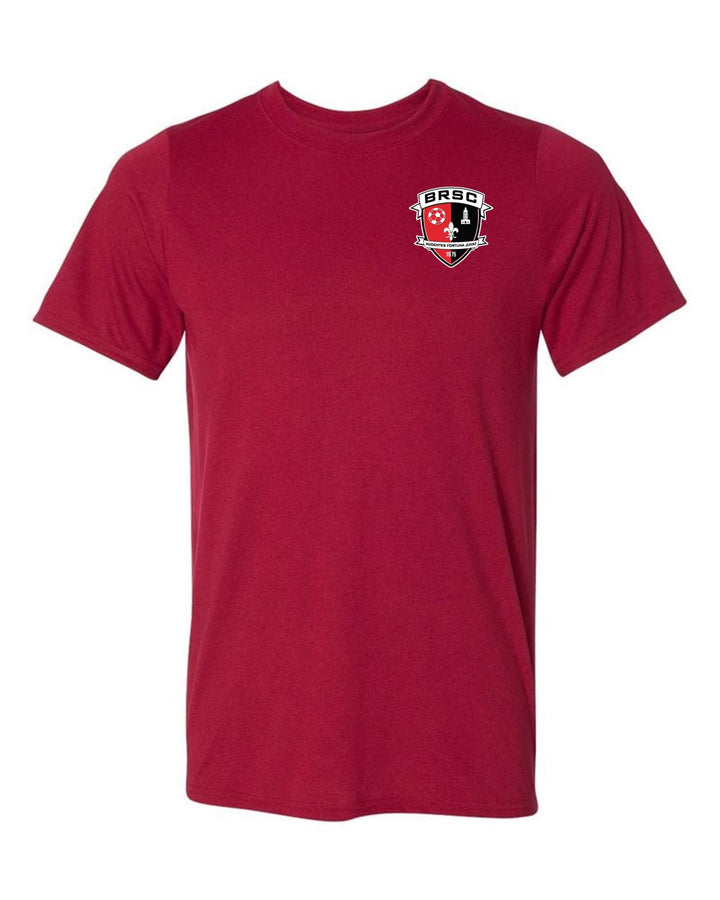 BRSC Short-Sleeve Shield T-Shirt BRSC Spiritwear Red Youth XSmall - Third Coast Soccer