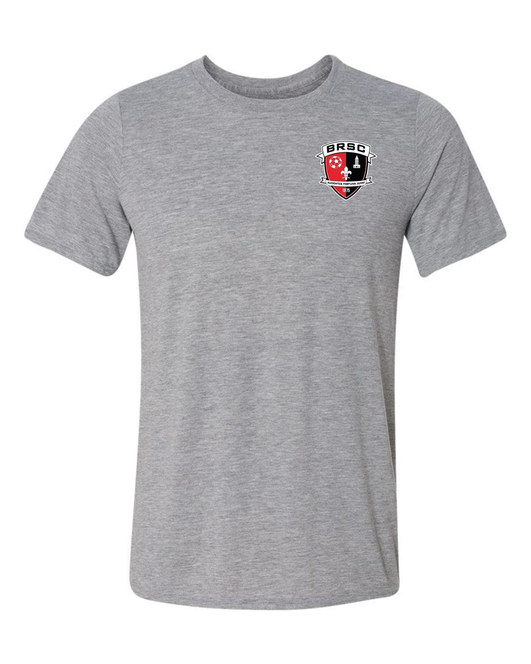 BRSC Short-Sleeve Shield T-Shirt BRSC Spiritwear Sport Grey Youth XSmall - Third Coast Soccer