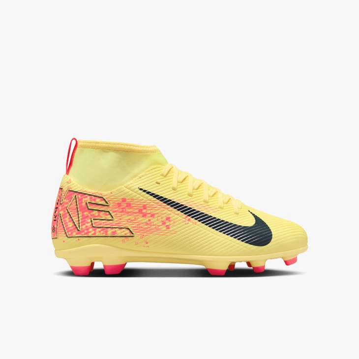 Nike Junior Mercurial Superfly 10 Club Kylian Mbappe FG - Orange/Navy Youth Footwear   - Third Coast Soccer