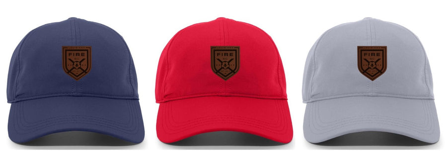 Louisiana Fire Adjustable Cap with Leather Patch Louisiana Fire Spiritwear - Third Coast Soccer