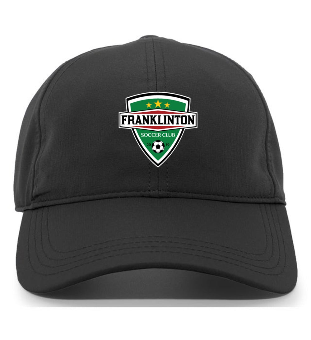 TCS Franklinton Soccer Club Adjustable Cap Franklinton SC Spiritwear Black Full Color Patch - Third Coast Soccer