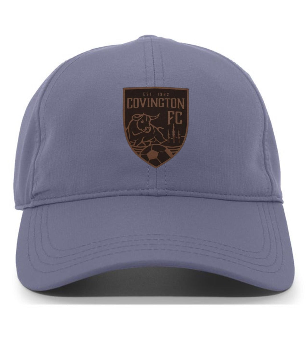 Covington FC Adjustable Cap with Leather Patch CYSA Spiritwear Graphite Leather Patch - Third Coast Soccer