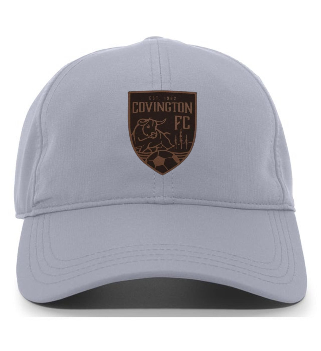 Covington FC Adjustable Cap with Leather Patch CYSA Spiritwear Silver Leather Patch - Third Coast Soccer
