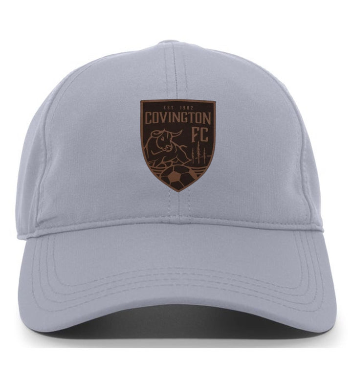 Covington FC Adjustable Cap with Leather Patch CYSA Spiritwear Silver Leather Patch - Third Coast Soccer