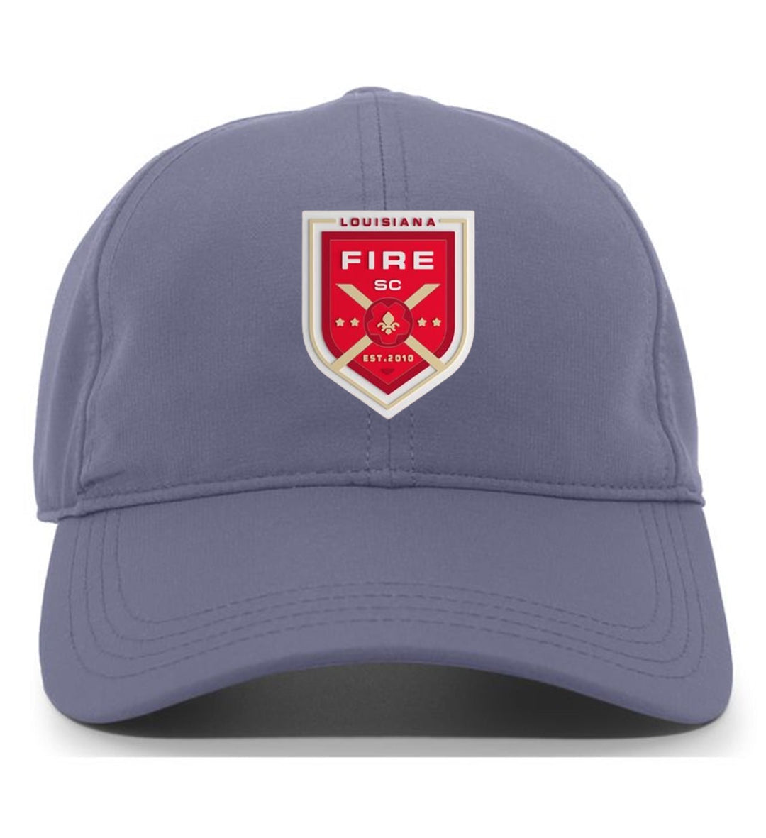 Louisiana Fire Adjustable Cap with PVC Patch Louisiana Fire Spiritwear Graphite PVC Patch - Third Coast Soccer