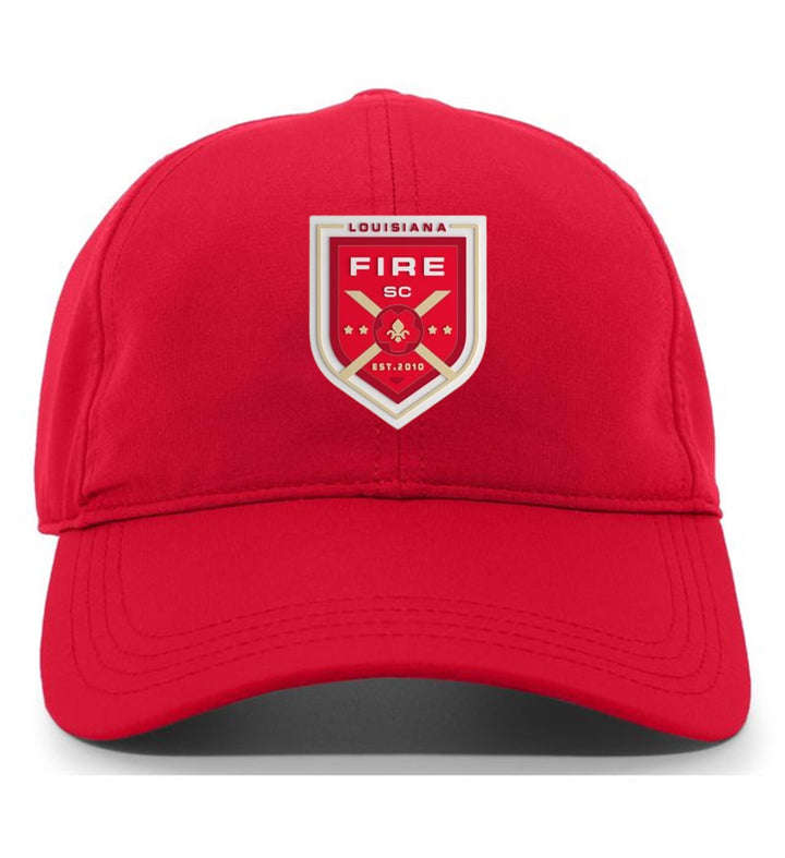 Louisiana Fire Adjustable Cap with PVC Patch Louisiana Fire Spiritwear Red PVC Patch - Third Coast Soccer