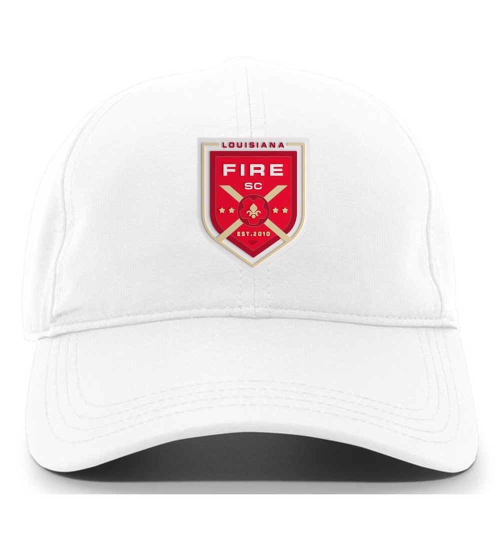 Louisiana Fire Adjustable Cap with PVC Patch Louisiana Fire Spiritwear White PVC Patch - Third Coast Soccer