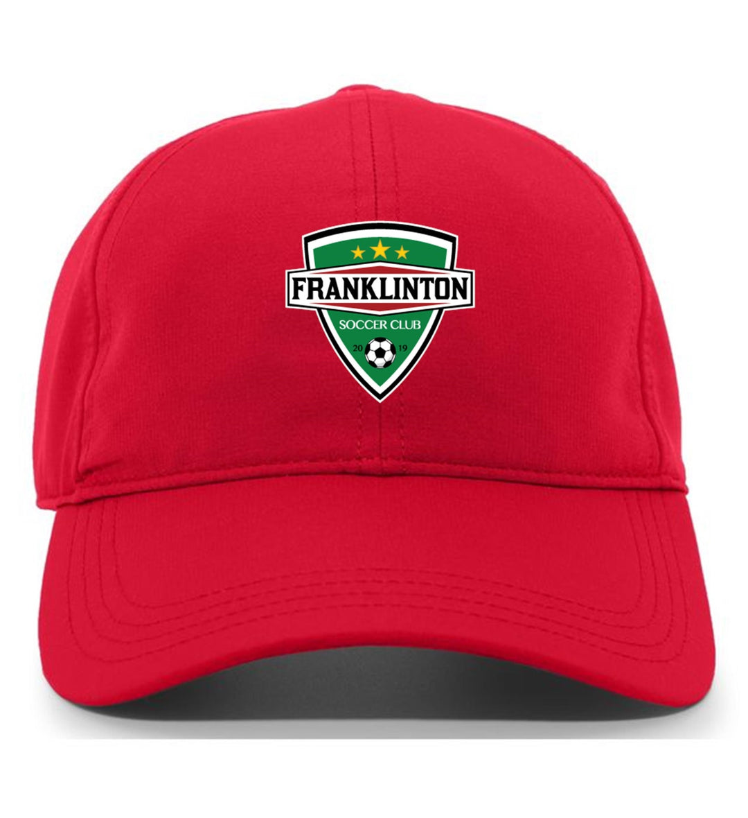 TCS Franklinton Soccer Club Adjustable Cap Franklinton SC Spiritwear Red Full Color Patch - Third Coast Soccer