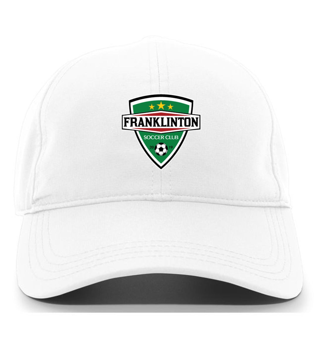 TCS Franklinton Soccer Club Adjustable Cap Franklinton SC Spiritwear White Full Color Patch - Third Coast Soccer