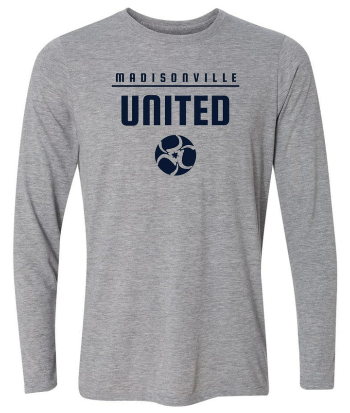 Madisonville United Long-Sleeve T-Shirt Madisonville United Spiritwear Sport Grey Mens Small - Third Coast Soccer