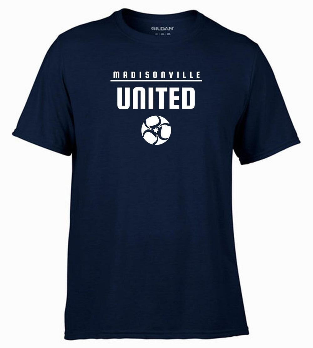 Madisonville United Short-Sleeve T-Shirt Madisonville United Spiritwear Navy Mens Small - Third Coast Soccer