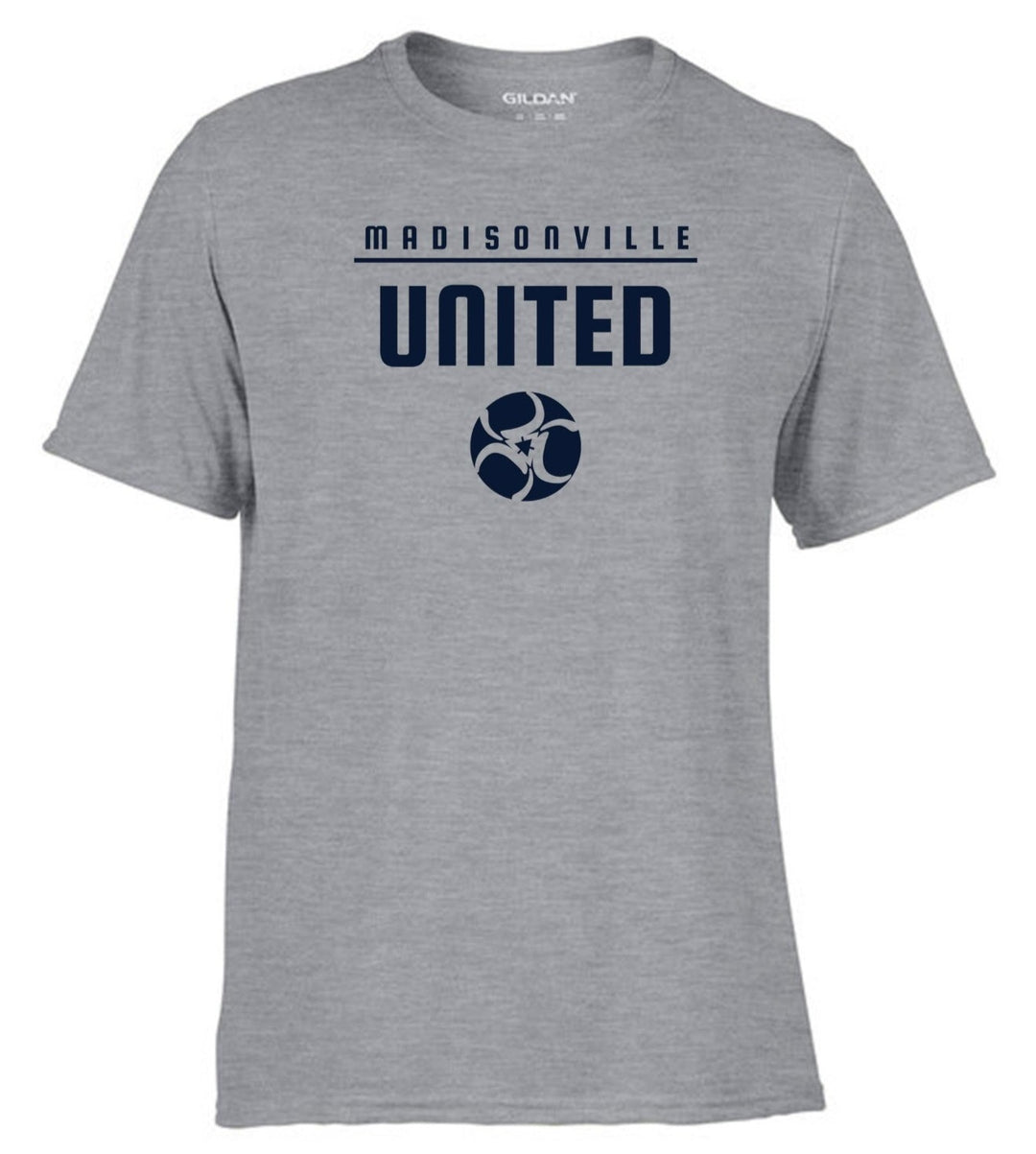 Madisonville United Short-Sleeve T-Shirt Madisonville United Spiritwear Sport Grey Mens Small - Third Coast Soccer