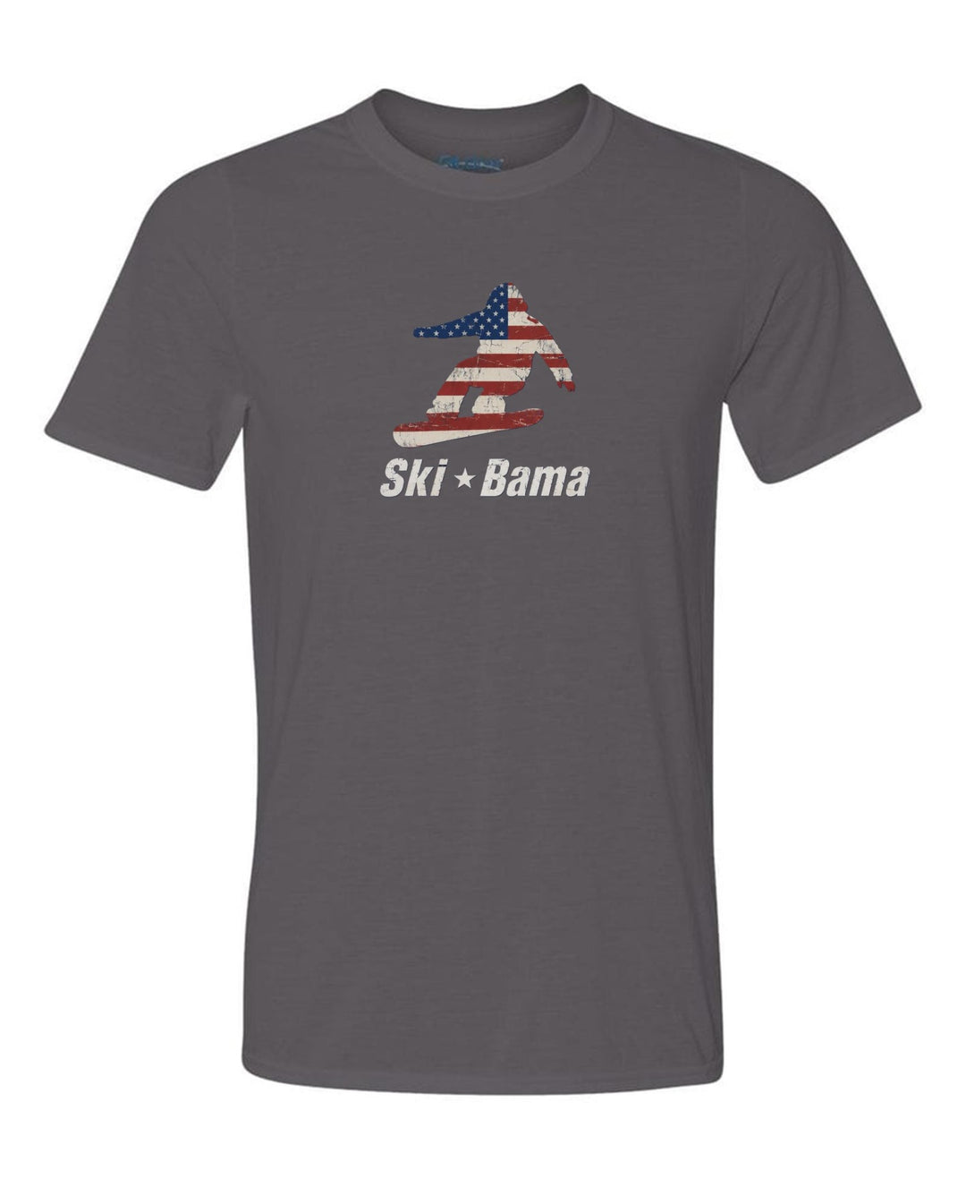 Cloudmont 250 Anniversary Snowboarder Short-Sleeve T-Shirt Ski Bama 250 Charcoal Youth Small - Third Coast Soccer