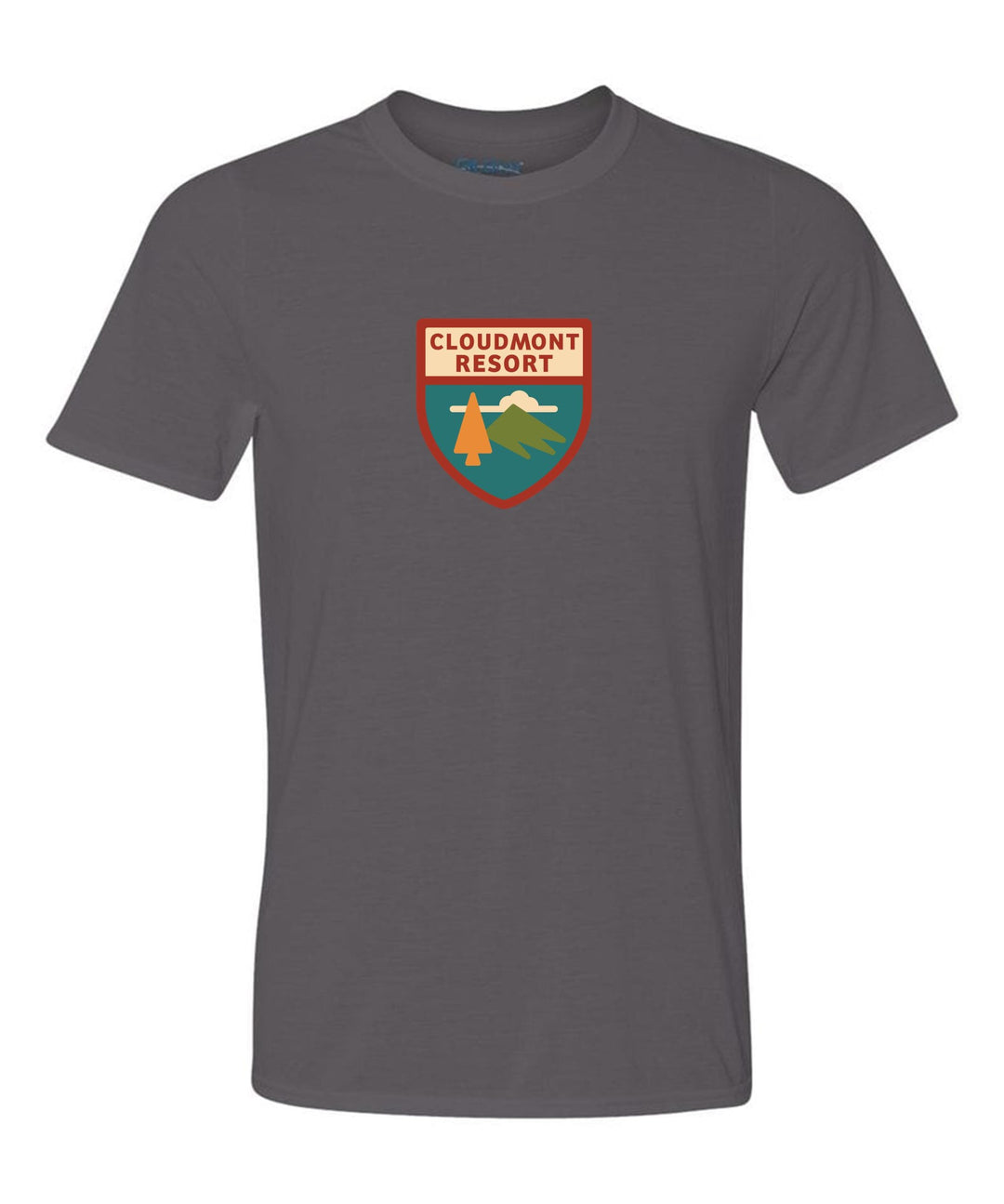 Cloudmont Resort Short-Sleeve T-Shirt Cloudmont Resort Charcoal Youth Small - Third Coast Soccer