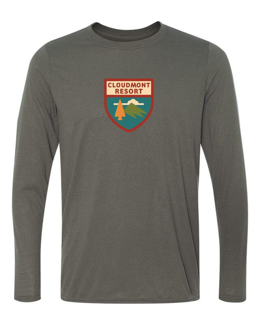 Cloudmont Resort Long-Sleeve T-Shirt Cloudmont Resort Charcoal Youth Small - Third Coast Soccer