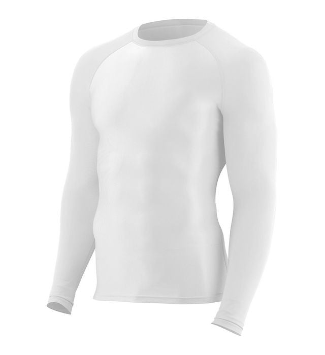 Augusta St. Thomas More LS Compression Top STMB 23 White Mens Small - Third Coast Soccer