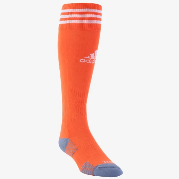 adidas Copa Zone Cushion IV Sock - Orange/White Socks   - Third Coast Soccer