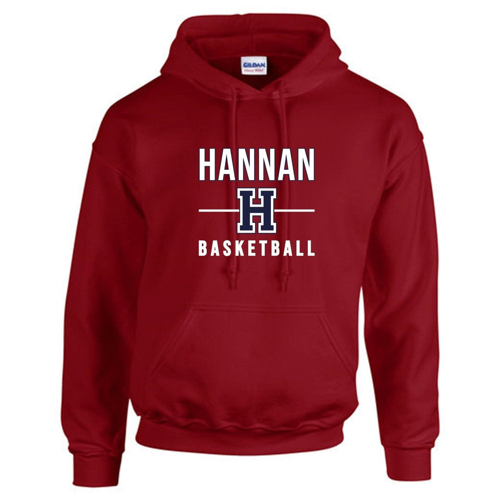 Hannan Basketball Hooded Sweatshirt Hannan Basketball 24 Crimson Youth Small - Third Coast Soccer