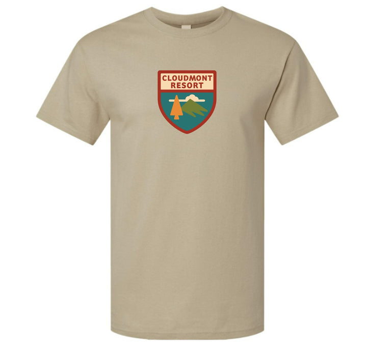 Cloudmont Resort Short-Sleeve T-Shirt Cloudmont Resort Sand Youth Small - Third Coast Soccer