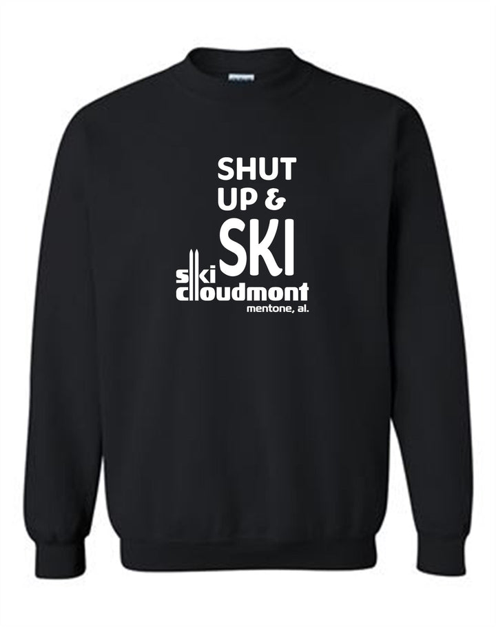 Shut Up & Ski Crew Neck Sweatshirt Shut up & ski Black Youth Small - Third Coast Soccer