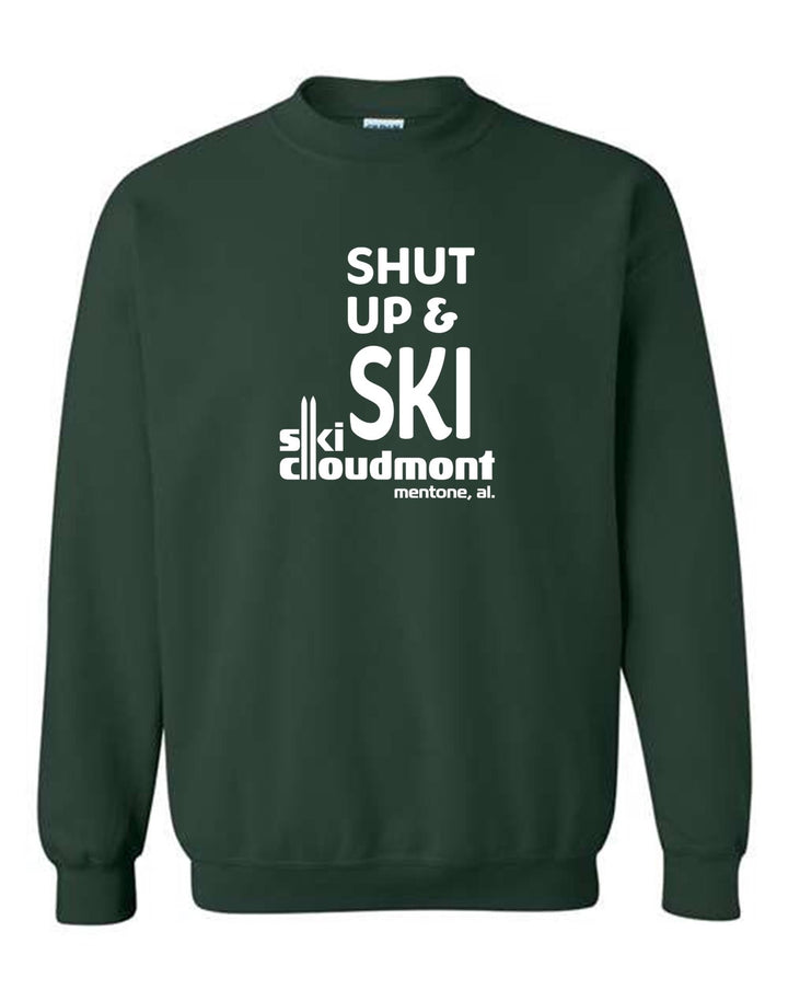 Shut Up & Ski Crew Neck Sweatshirt Shut up & ski Forest Youth Small - Third Coast Soccer