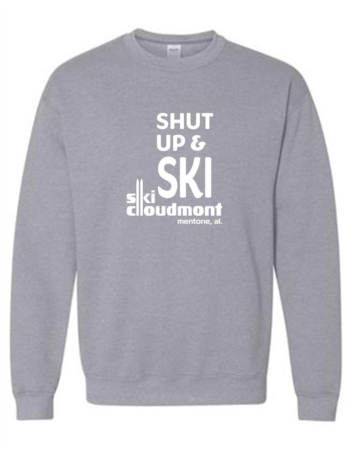 Shut Up & Ski Crew Neck Sweatshirt Shut up & ski Sport Grey Youth Small - Third Coast Soccer