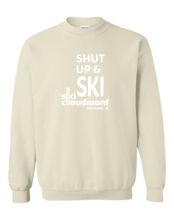Shut Up & Ski Crew Neck Sweatshirt Shut up & ski Sand Youth Small - Third Coast Soccer