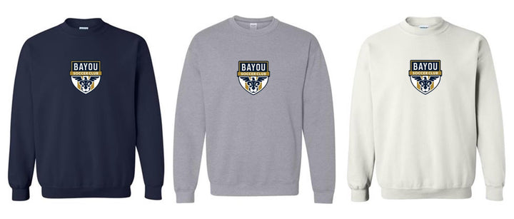 Bayou Soccer Club Logo Crewneck Sweatshirt Bayou Soccer Club Spiritwear - Third Coast Soccer