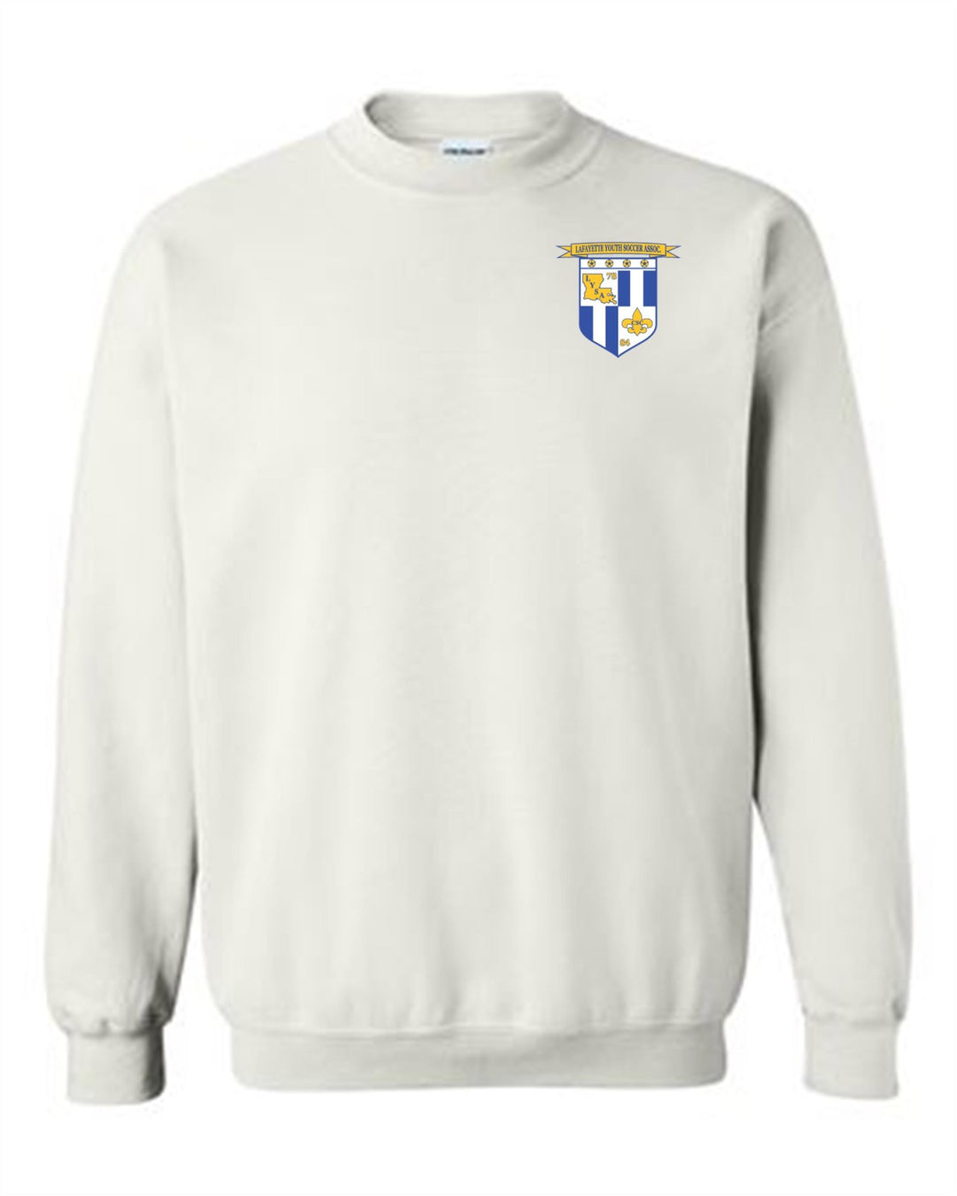 LYSA Crewneck Sweatshirt LYSA Spiritwear White Mens Small - Third Coast Soccer