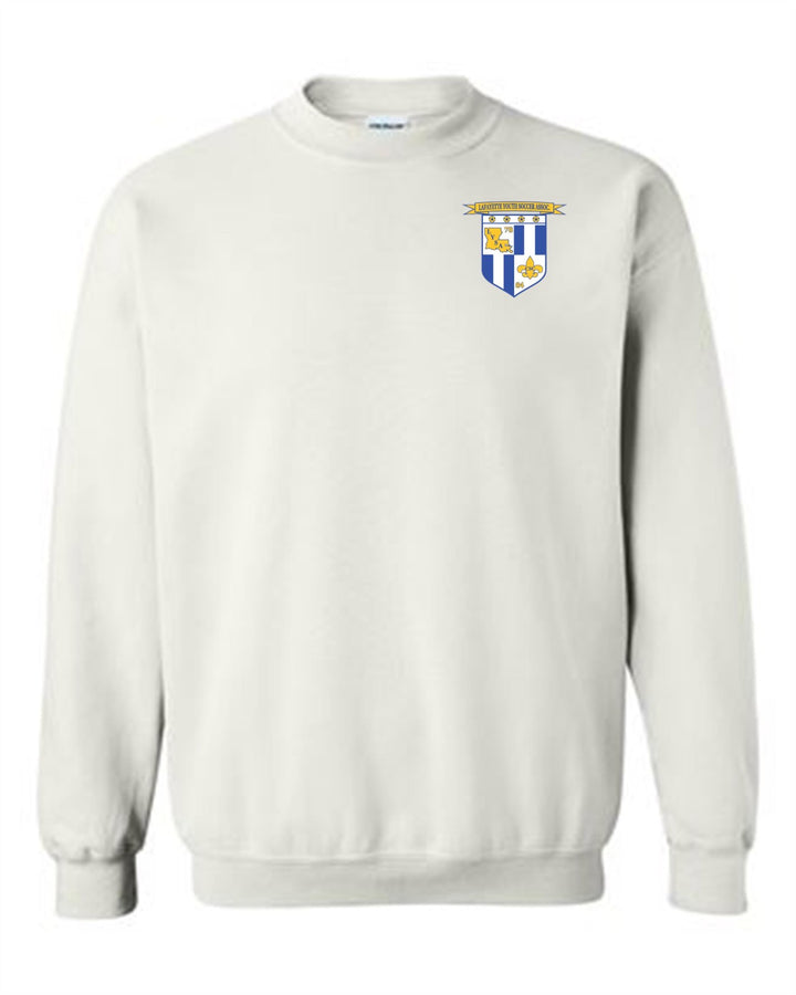 LYSA Crewneck Sweatshirt LYSA Spiritwear White Mens Small - Third Coast Soccer